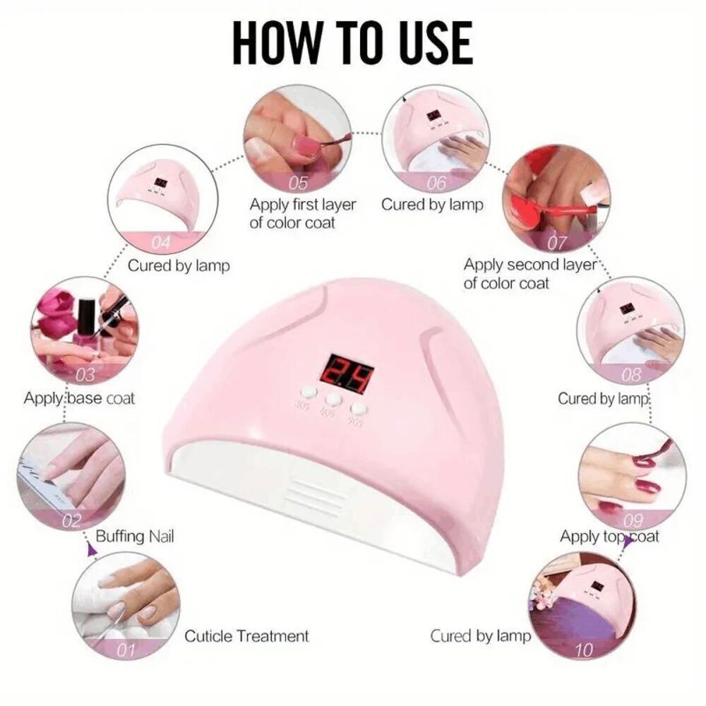 UV LED Nail Dryer Lamp - Picture 2 of 5